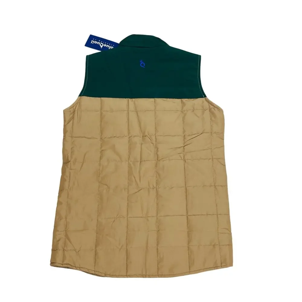 NWT Blue Quail Size 12 Khaki & Green Vest